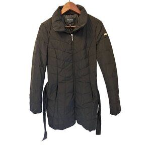 Escada Size 36 Med Goose Down Black Puffer Coat Jacket
